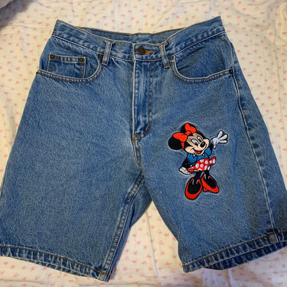 vintage minnie mouse long shorts